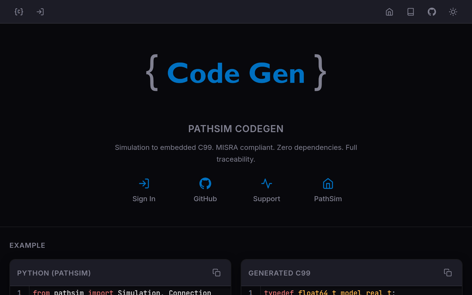 codegen preview